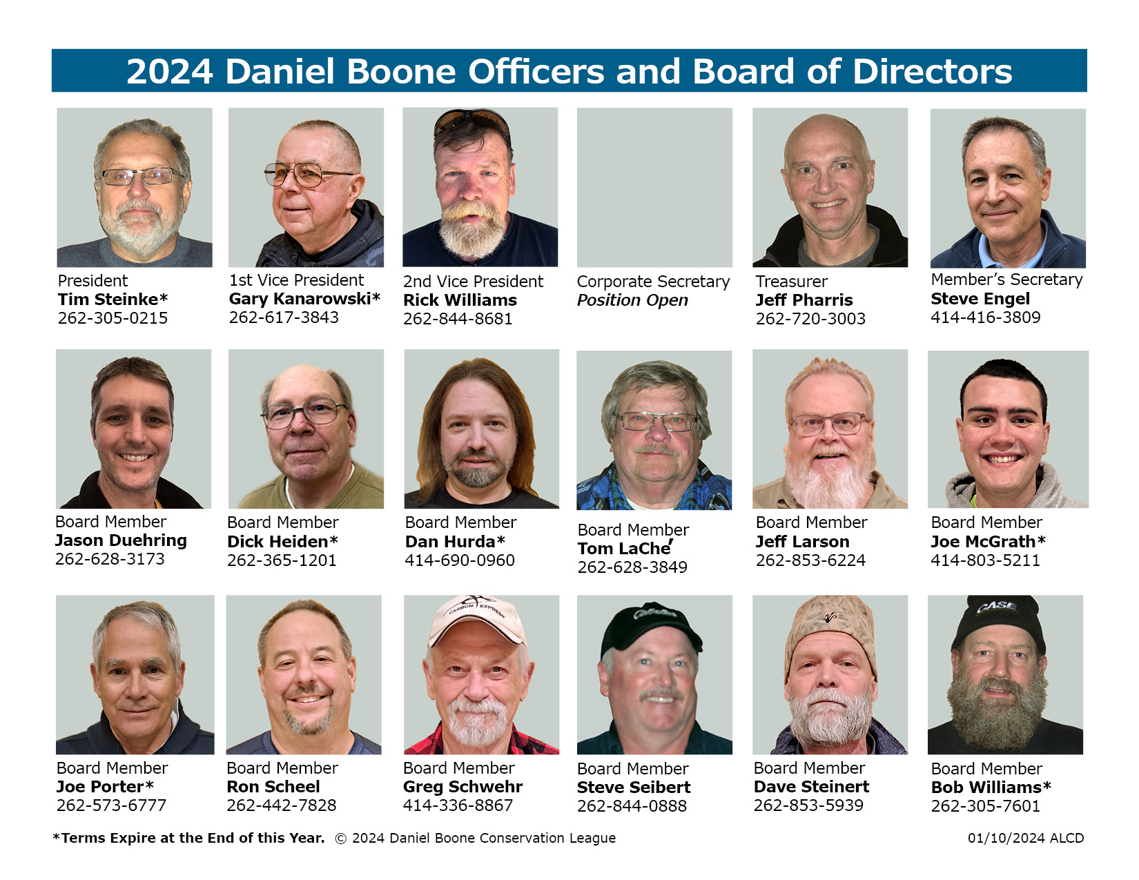 Bulletin Board Daniel Boone Conservation League